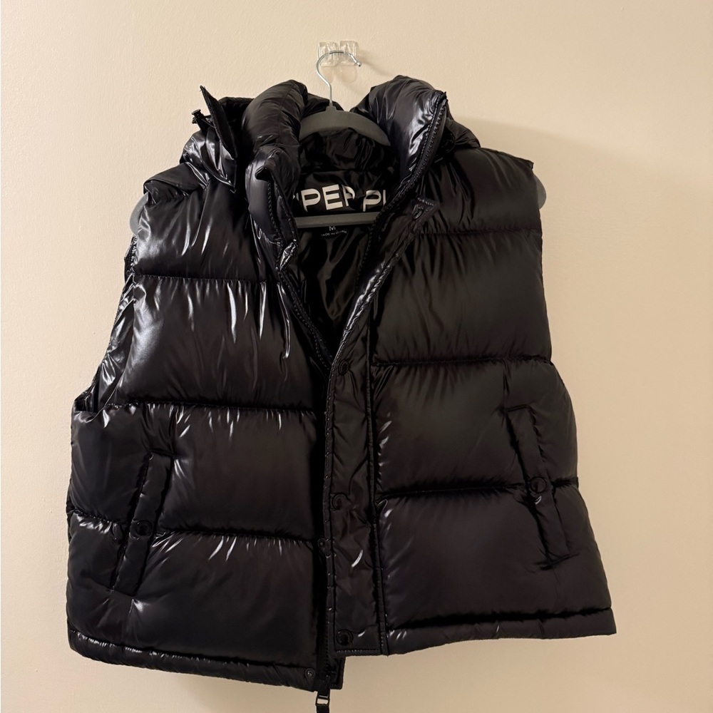 Aritzia Black Puffer Vest